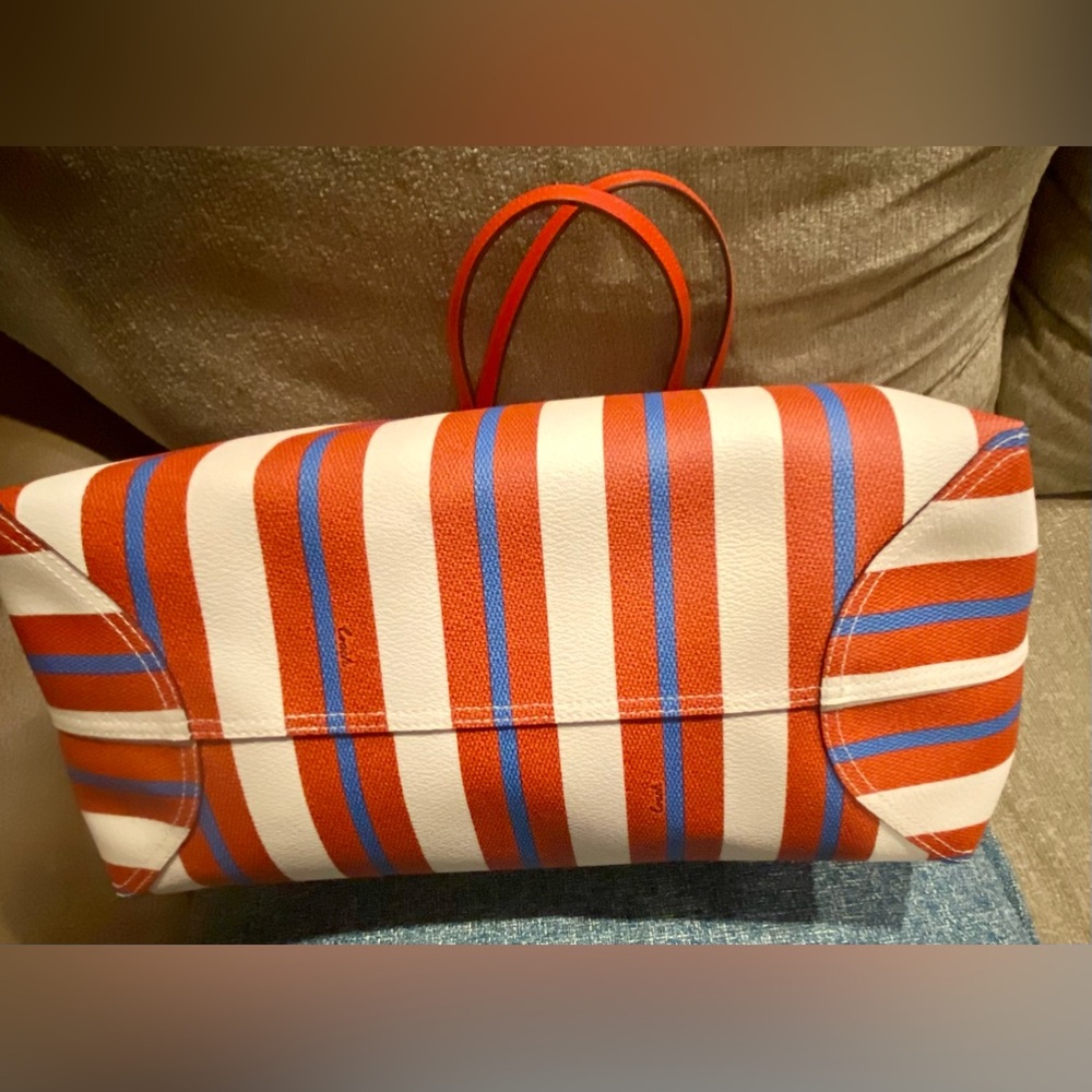 NWOT Coach Large city Tote Bag with Striped Print (Sold Out) CT825 - Picture 8 of 12